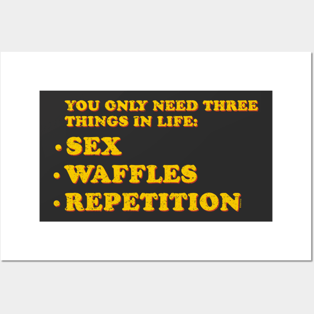 Sex Waffles Repetition (worn) [Roufxis-Tp] Wall Art by Roufxis